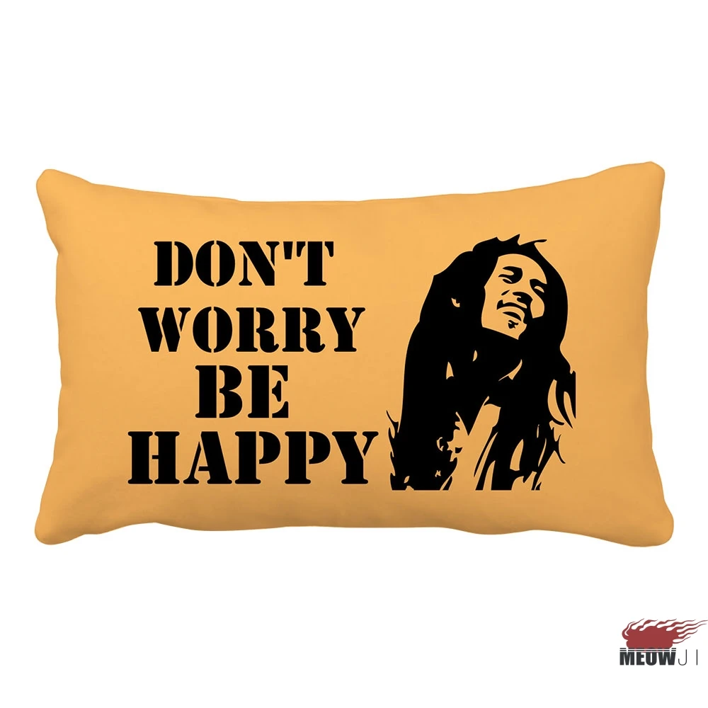 Bob Marley многоразмерный прямоугольный чехол для подушки - Цвет: E