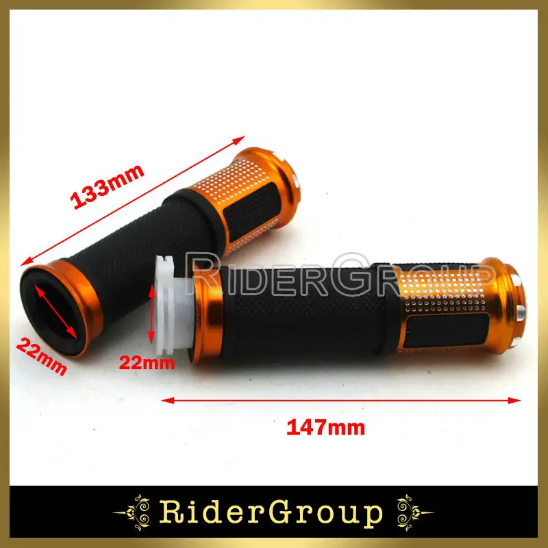 

ATV Quad Twist Gold Handle Grips 7/8" 22mm Pit Dirt Bike Gas Motorized Bicycle Push Bike