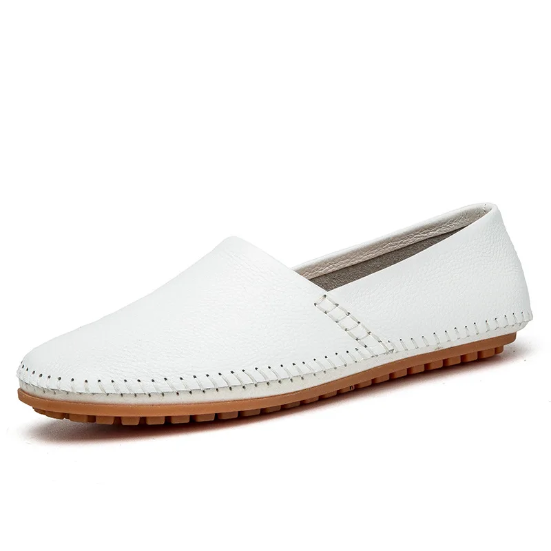 Mocassins Sapatos Deslizar De Mão À Photo photo Flats Color Sobre 2018 Conforto Superstar Couro Color Projeto Peas Homens Feitos gzHFHp