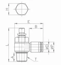 SC 06-02 пневматический регулятор потока фитинги R1/4"