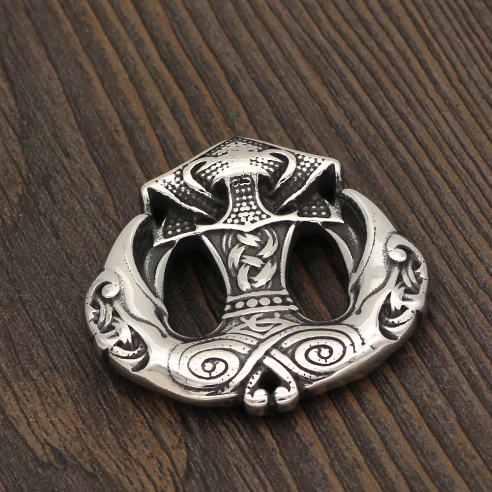 Скандинавский Викинг odin Ворон Тор молот Mjolnir stainles стальной кулон