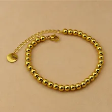 Позолоченный Бусы из нержавеющей стали браслеты для женщин и мужчин сердце любовь ювелирные изделия настроить 4/5 мм Нити Браслеты K0004