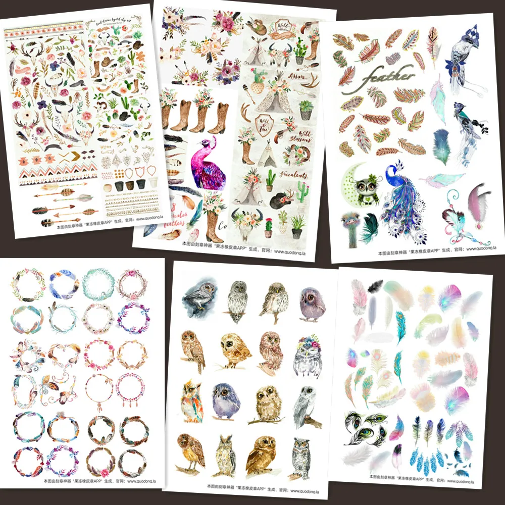 

A5 The Cartoon Material Hand Account Stickers without cutting Decoration DIY Ablum Diary Scrapbooking Gift For Children