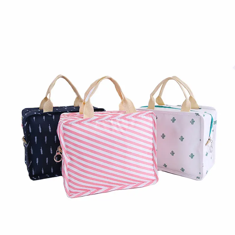 

Creative Flamingo Printing Portable Insulation Storage Bag Lunch Bag Student Lunch Storage Box Package Outdoor Picnic Organizer