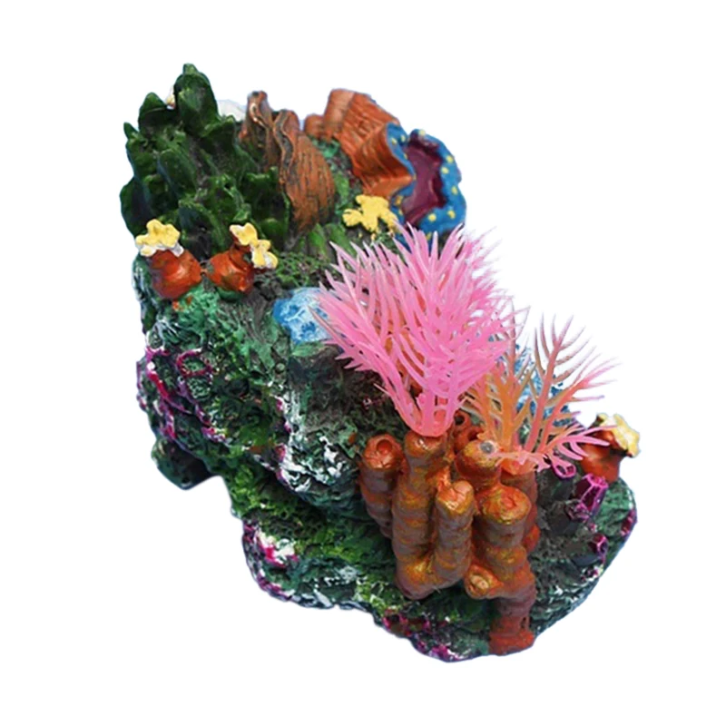2016 NEW arrive Artificial Mounted Coral Reef Fish Cave Tank Decor ...