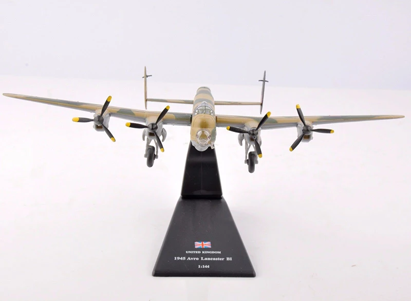 1/144 Британский Тяжелый бомбардировщик 1945 Avro Lancaster BI Fighter литье под давлением модели самолетов игрушки подарки коллекции