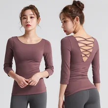 Женские топы для тренажерного зала, йоги, рубашки для йоги, топы для тренировок с длинным рукавом, топы для фитнеса, Майки для бега, женские спортивные футболки для тренировок, йоги, спортивная одежда