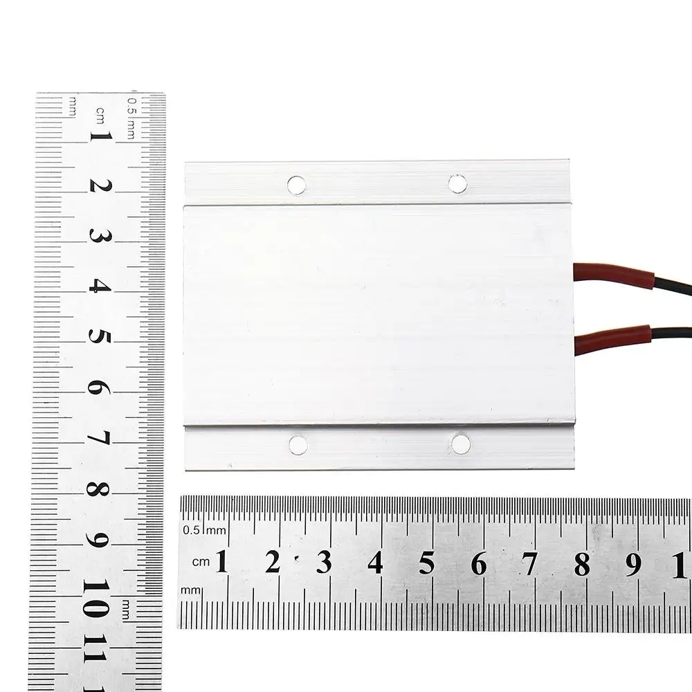 220V постоянный Температура Керамика Алюминий нагреватель PTC нагреватель 80W 80 градусов PTC Нагревательный элемент со скорлупой 77*62 мм с наружной резьбой