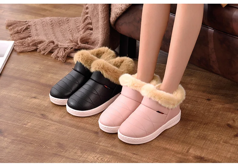 Зимние женские ботинки; модные зимние ботильоны; Женская водонепроницаемая обувь с плюшевой стелькой на толстой подошве; botas mujer