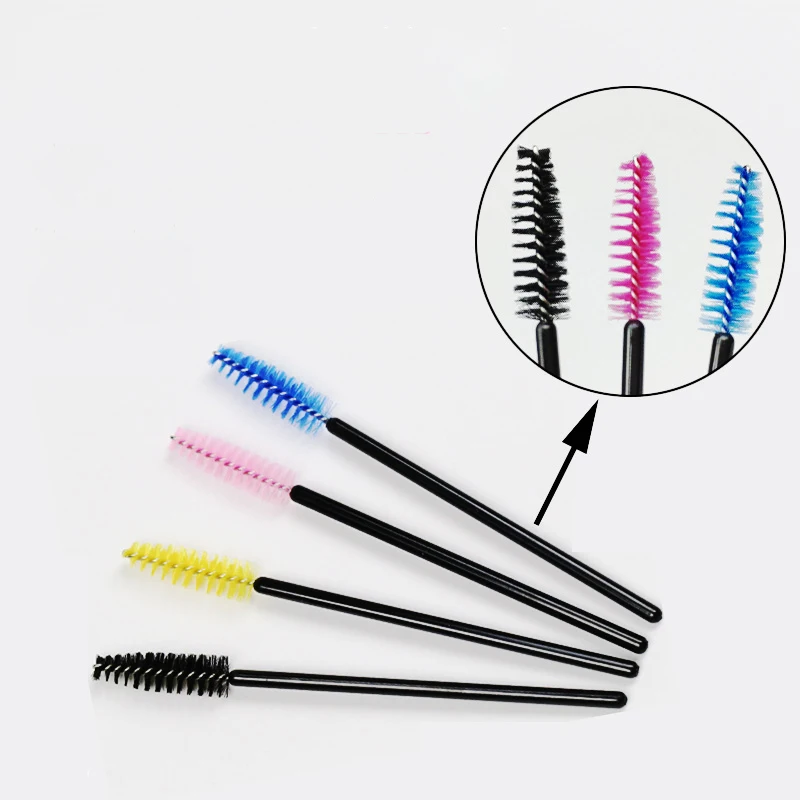 

50Pcs/Lot Eyelash Extension Disposable Eyebrow brush Mascara Wand Applicator Lashes Cosmetic Brushes Set makeup tools