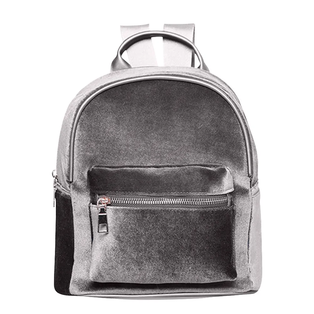 

Fashion Simple Designer Backpack Soft Velvet Backpack Women Small Travel Backpacks School Bags for Teenager Girls Female #YL5