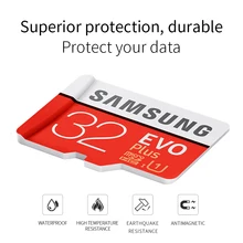 SAMSUNG EVO+ Micro SD карта 32 Гб 64 Гб 128 ГБ Оригинальная Карта памяти SDHC SDXC класс 10 UHS TF SD карты транс флэш Microsd