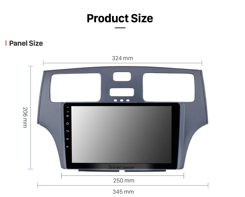 Sale Seicane 9 Inch Quad Core Android 8.1 Head Unit Car Radio For 2001 2002 2003 2004 2005 Lexus HD 1024*600 Touch Screen GPS Navi 18