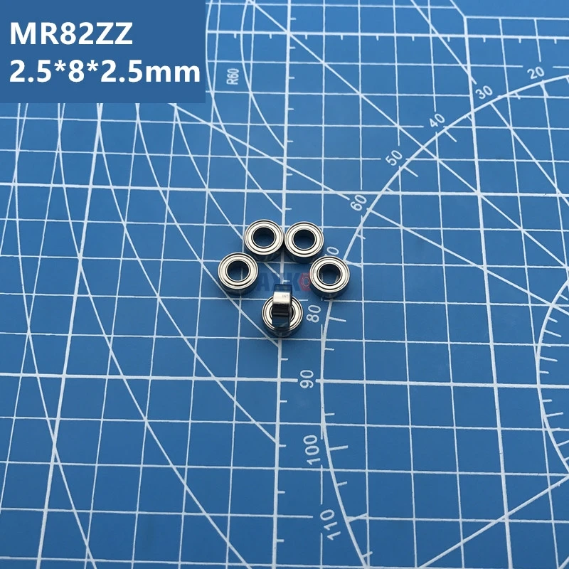 

Factory direct sale free shipping ABEC-5 50pcs MR82ZZ Bearing 2.5*8*2.5 mm Miniature MR82 ZZ deep groove ball Bearing MR82 MR82Z