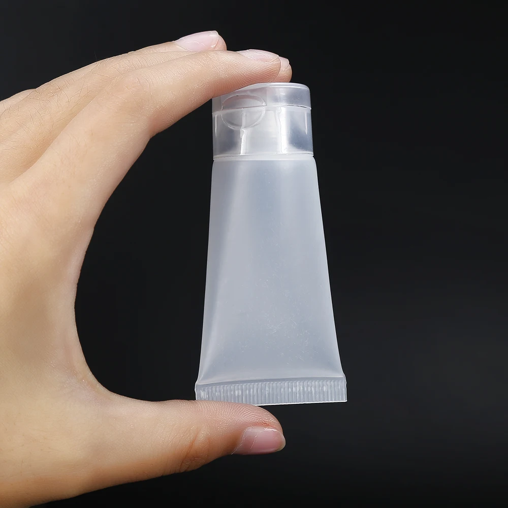Liplasting 50 шт. ПВХ 15 мл прозрачная пустая бутылка для очищения лица многоразового использования контейнер для образцов бутылочек Мягкая трубка Косметический Горшок