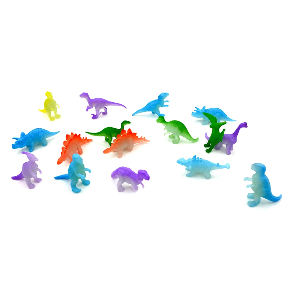 Супер Смешные 10 шт. дети светится в темноте динозавры Фигурки игрушки Мини светящиеся Юрского периода Серебристые динозавры игрушки