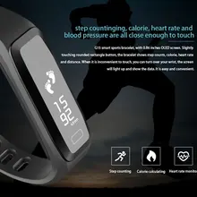 Водонепроницаемый Смарт браслет Bluetooth браслет пульсометр кровяное давление монитор сна Шагомер фитнес для Android IOS