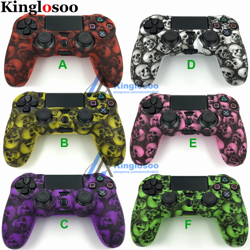 Мягкий силиконовый защитный чехол с черепом для Playstation 4 Slim PS4 Pro|skin protect|skin for ps4skin pro