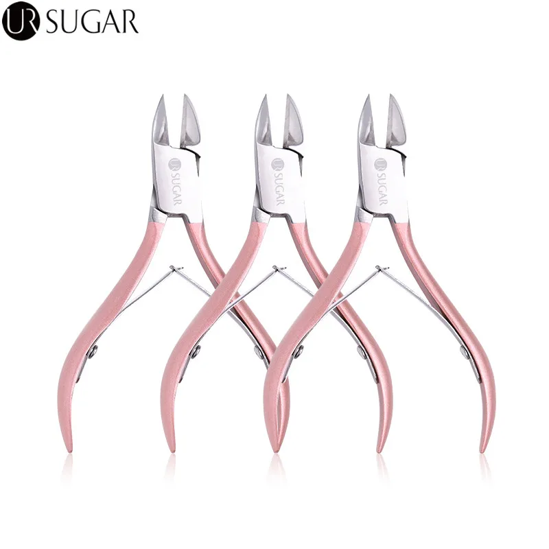 

UR SUGAR Rose Gold Nail Cuticle Nipper Clipper Cutter Scissor Trimmer Cuticle Dead Skin Remover Pedicure Nail Art Tool Manicure