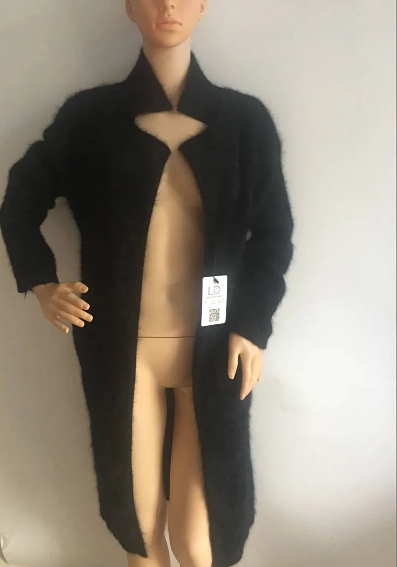 Lovelydonkey норка кашемир свитер женский кашемировый кардиган вязаная норковая куртка модное зимнее длинное меховое пальто M283
