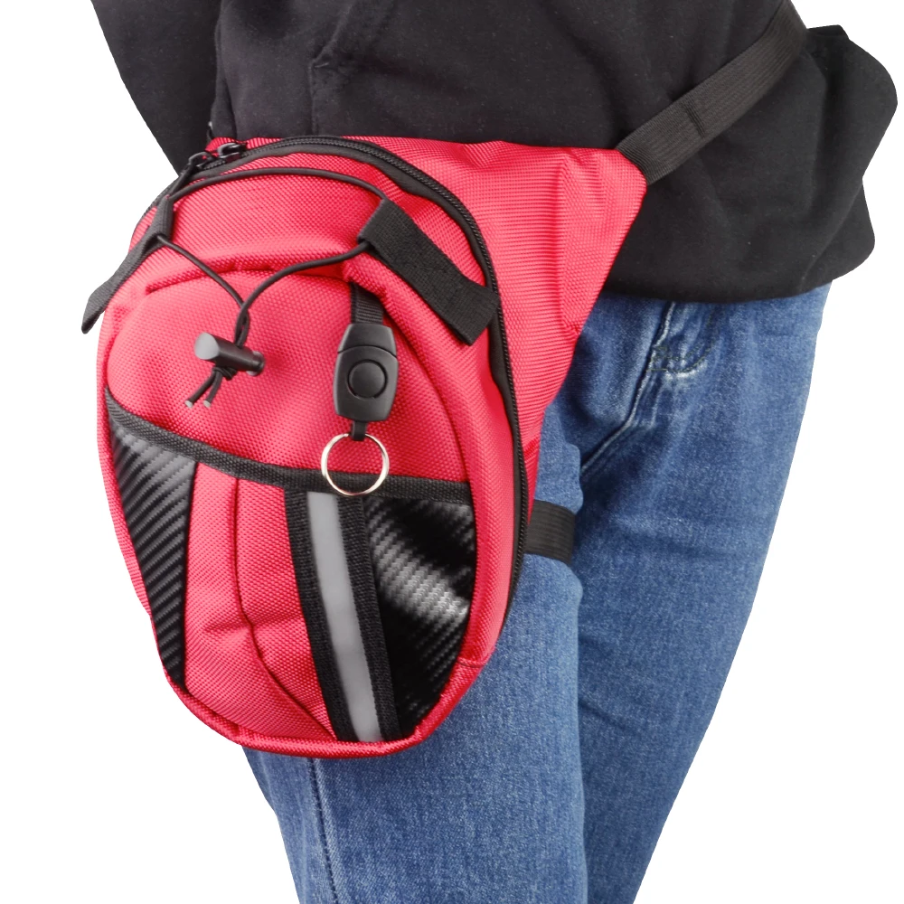 Красная поясная сумка fannypack нейлоновая рыцаря для езды на мотоцикле Повседневная