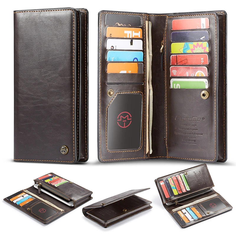 For iPhone 5 5s SE Phone Cases Luxury Leather Stand Flip Card Pocket Cover Back Case For iPhone 6 7 8 Plus X  Universal Wallet Phone bag (2)