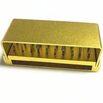 

30pcs/set Dental Diamond Burs Drill Disinfection+Block High Speed Handpiece Holder Alumimum Instrument For Teeth Whitening