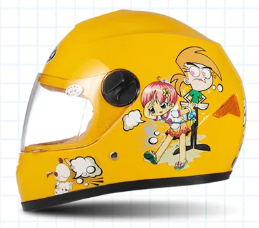 Распродажа самая дешевая цена детские шлемы для младенцев безопасный анфас детский мотоцикл электрический велосипед глушитель мультфильм - Цвет: 9