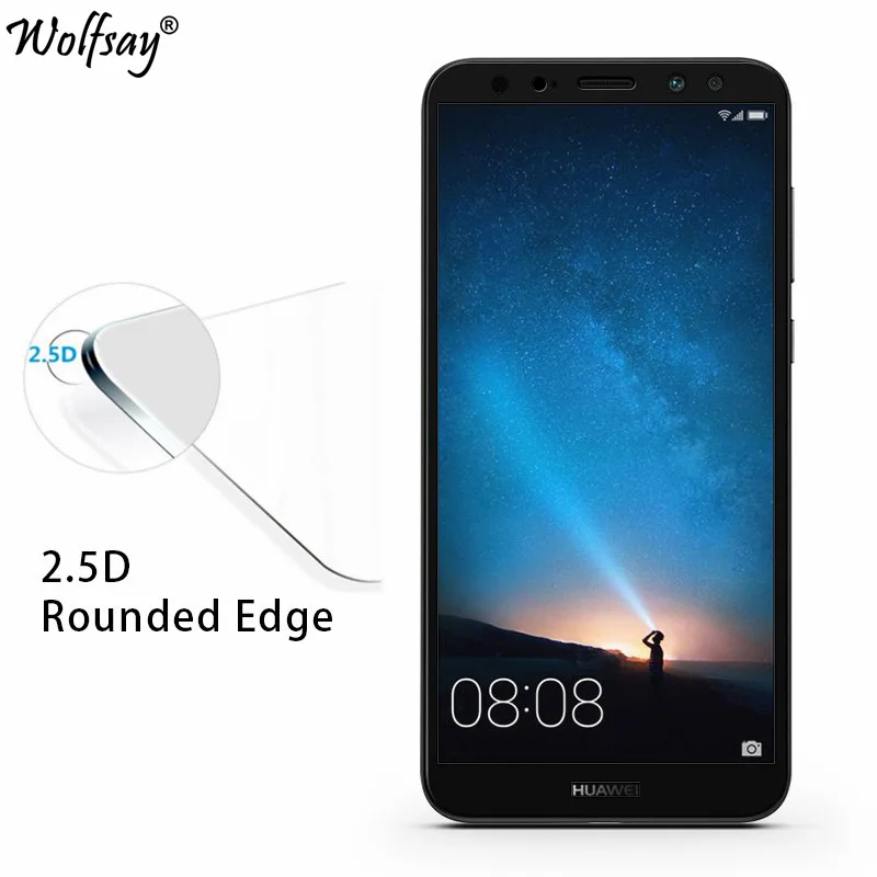 Закаленное стекло для Huawei Nova 2i 2 шт. защитная пленка экрана Mate 10 Lite 2.5D с полным