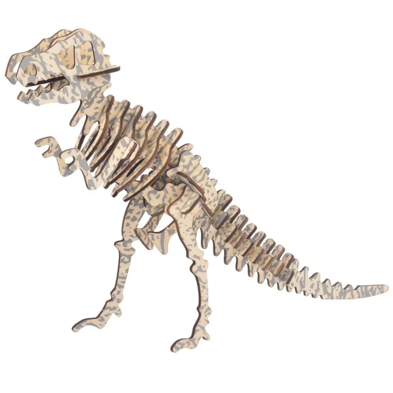 Динозавр 3D деревянная головоломка животные Сделай Сам Пазлы для детей Sinosaur модель собранная креативная деревянная Обучающие игрушки-пазлы - Цвет: ZMP062