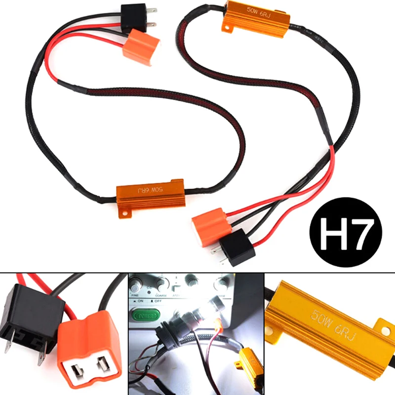 2 шт. Высокое качество Новинка 50 Вт H7/9005/9006 автомобильный нагрузочный резистор