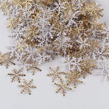 Paquet de 300 pièces Flocons de neige, ornement de noël suspendu à l'arbre de noël, décoration suspendue pour vacances, jardin, mariage, noël