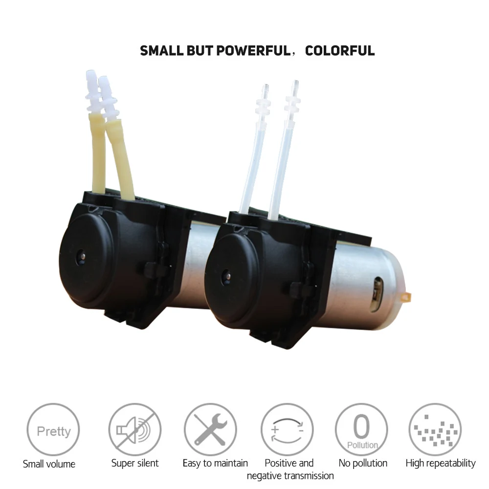 

Self-priming Mute Peristaltic Pump Lab Dosing Pump Micro DIY Liquid Analytical Water Pump silicone / BPT Tube
