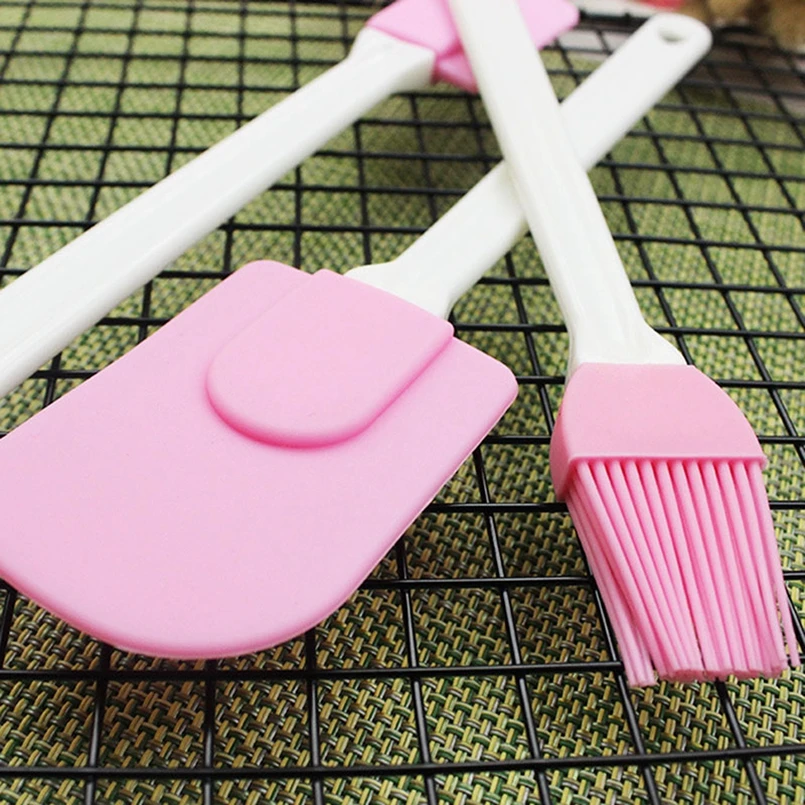 3PCS-Set-Silicone-Baking-Tool-Set-2-Sizes-Spatula-1PC-Brush-Portable-BBQ-Tool-Pink-Pastry (4)