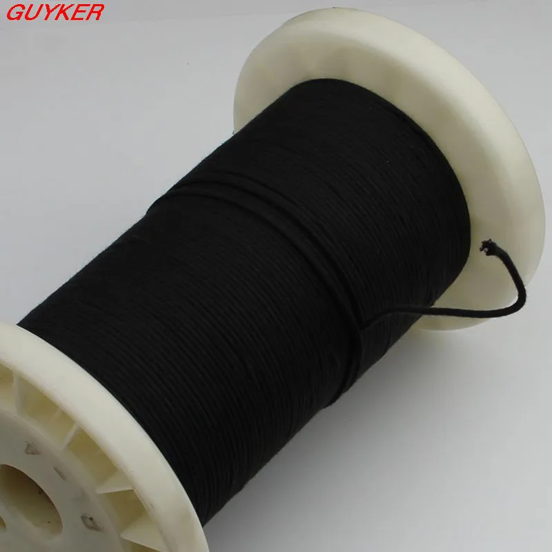 

Vintage Style tinned Cloth Push Back Guitar Wire $1 per meter - BLACK