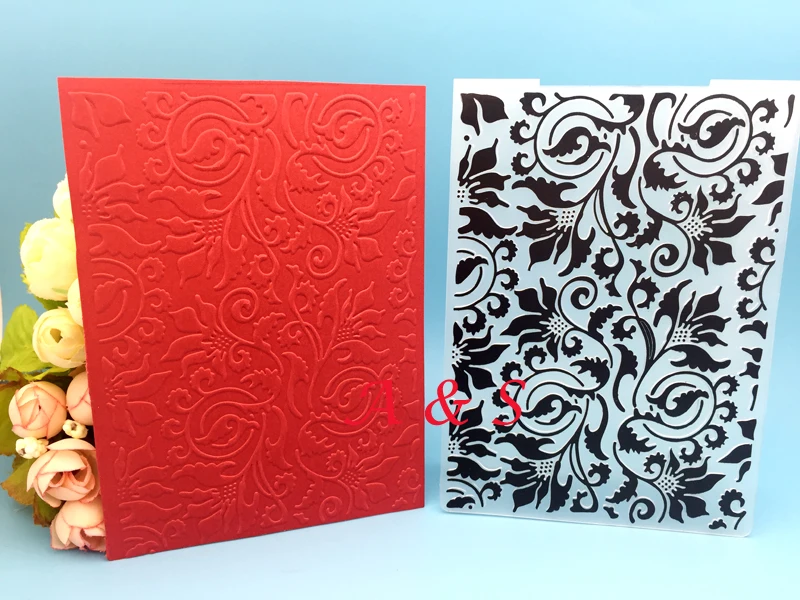 

Flower Board Line Paper Card Plastic Embossing Folder For DIY Scrapbook Card Envelop Album Frame Decoration Template