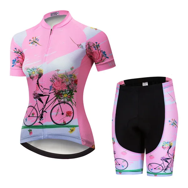 Велоспорт Джерси наборы для женщин MTB велосипед одежда Дышащие горные шоссейные велосипедные костюмы pro team Ropa Ciclismo велосипед Топ низ - Цвет: 3