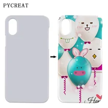 3D чехол для iPhone х Крышка Сублимация пустые печатные передачу тепла крышки поделки для IPhone X чехол телефона сублимации Coque fundas