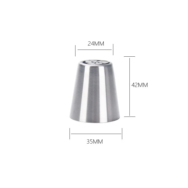 UPORS 14 Pcs Stainless Steel Pastry Nozzles Cream Russian Piping Tips Bakery Cupcake Cake Decorating Tools