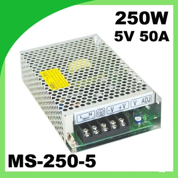 

Mini-series MS-250-5 SMPS switching power supply input 110vac / 220vac transformer dc converter