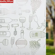 Винный шкаф красное вино шаблон статическая анти-плесени Антибактериальная анти-УФ стеклянная пленка Ресторан гостиная спальня оконная пленка