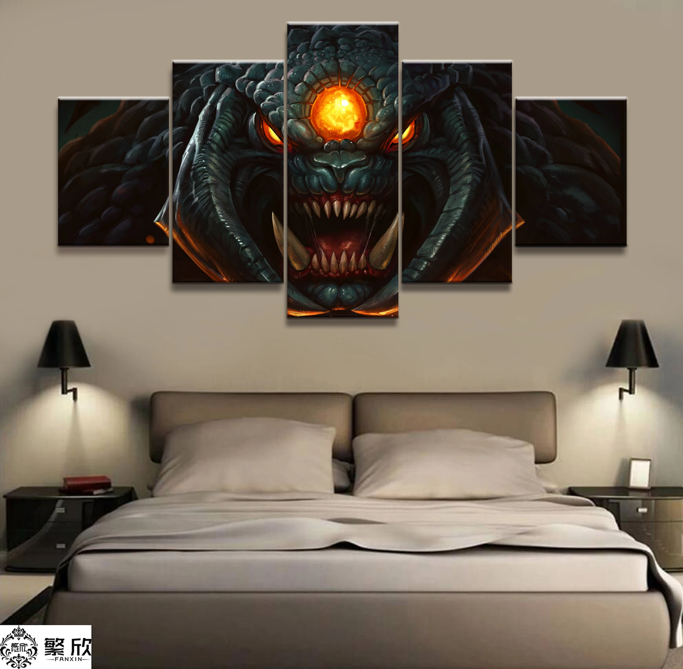 

Wall Art Game Poster 5 Pieces DOTA 2 Poster Printed Canvas Painting Pictures Modern Painting On Canvas Decoration