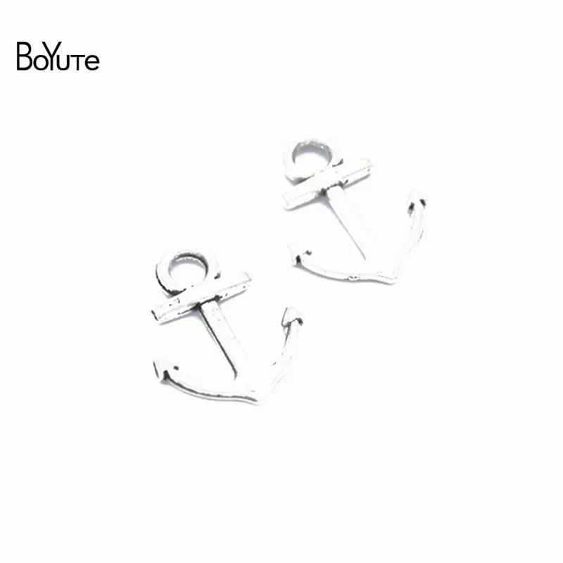 BoYuTe (100 PiecesLot) 6 Colors 1814MM Metal Alloy Sea Anchor Pendant Charms Diy Jewelry Accessories (7)