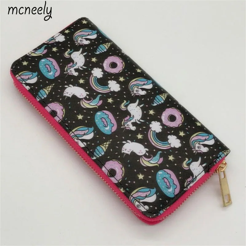 

Hot Sale Popular Unicorn Pattern Lovely Long Wallet Purse Women Wallets Female Clutch Purse Wallet For Women Purse Card Holders