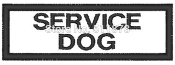 

4" Service Dog Vest LOGO Uniform Movie TV Series Costume Cosplay Embroidered Emblem DIY applique sew on iron on patch