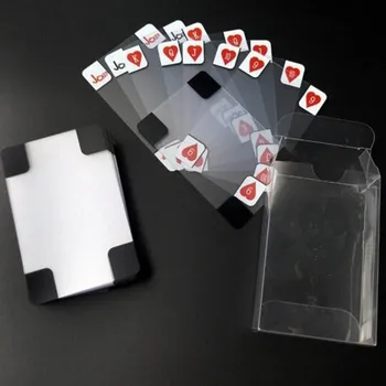 

Hot Sale 1 set Durable Novelty Clear Transparent Waterproof Plastic Poker Cards Resistant Ware New Collection Playing Cards