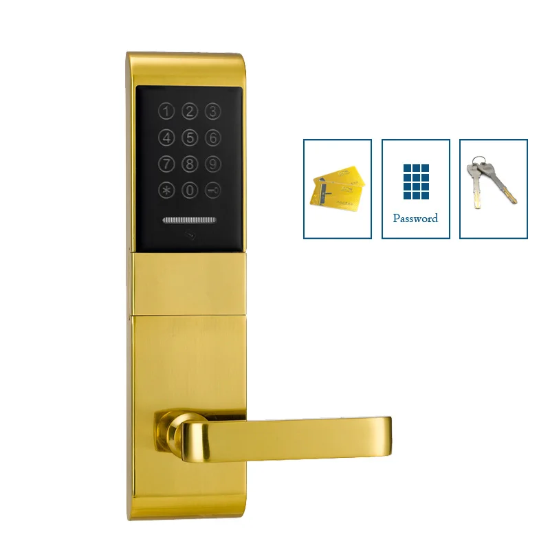 Apartment combination door lock M1 card keyless entry door lock with
