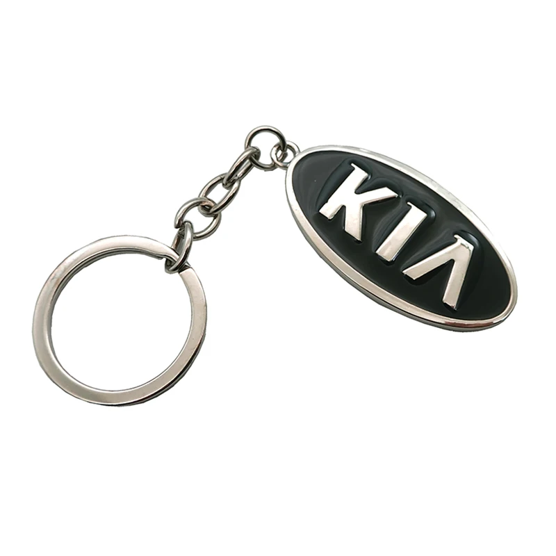 3D металлический автомобильный брелок для ключей с логотипом, автомобильные модные аксессуары для Kia Rio K2 K3 K5 Sorento Sportage, автомобильный стиль