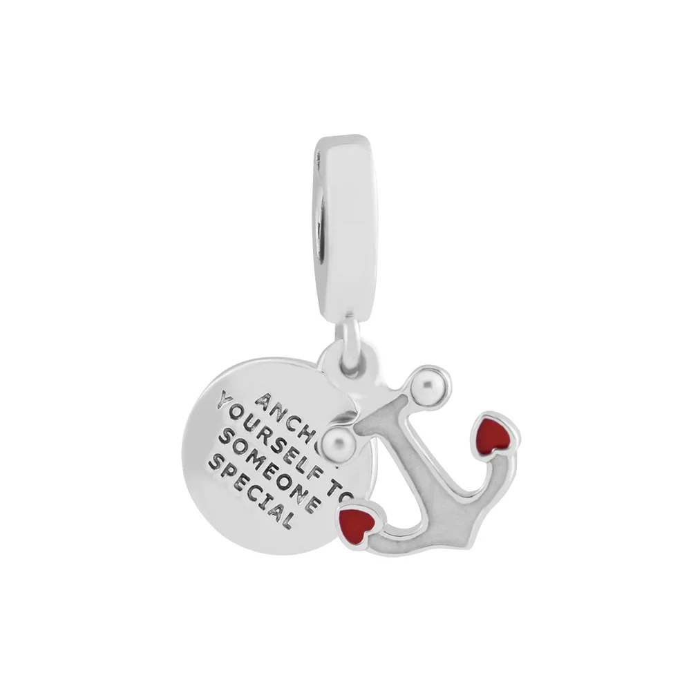 

Fits Pandora Bracelet Original 925 Sterling Silver Beads Anchor of Love Dangle Bead Charm Women Gift DIY Jewelry Kralen Berloque