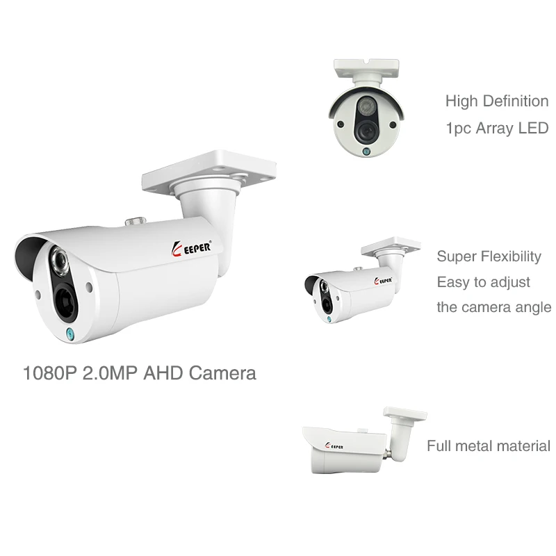 Keeper 8CH 1080P DVR CCTV система 4PCS SONY IMX323 наружная Всепогодный Безопасность камера день